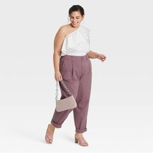 One shoulder ruffle top